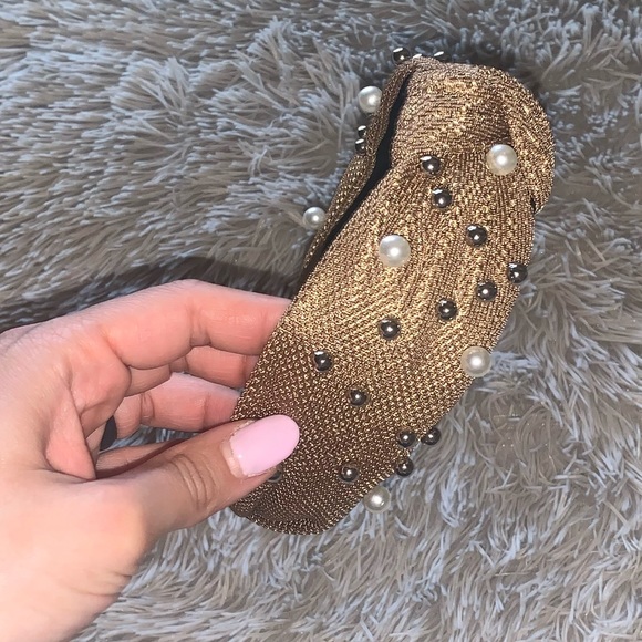 New light brown pearls headband - Picture 4 of 6